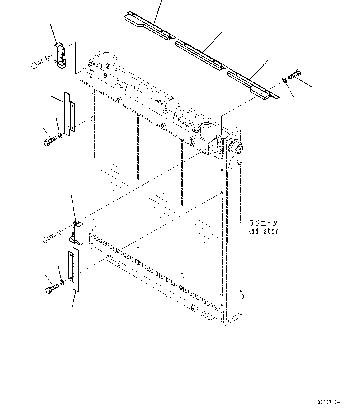 Схема запчастей Komatsu D375A-6 - ЗАЩИТА РАДИАТОРА, WIND ТОРМОЗ. (/) (№-) ЗАЩИТА РАДИАТОРА, WIRE Э/ПРОВОДКА С NUMBERING, УДАЛЕНН. СИСТ. СМАЗКИ