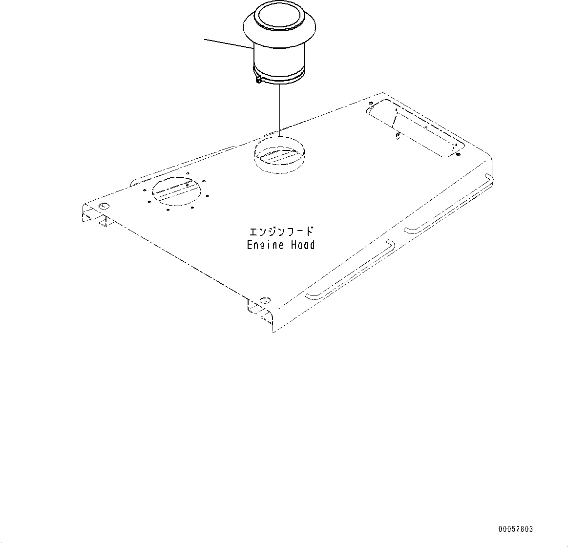 Схема запчастей Komatsu D375A-6 - ПРЕФИЛЬТР КАПОТ (№-) ПРЕФИЛЬТР КАПОТ