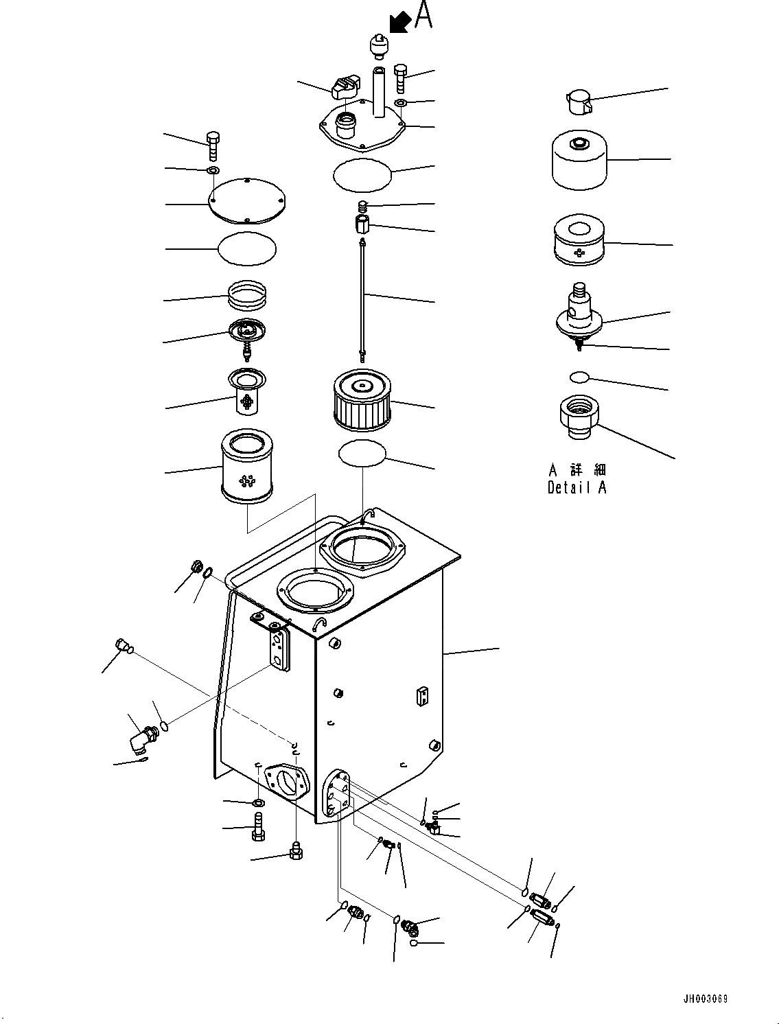 Схема запчастей Komatsu D375A-6 - КРЫЛО, ГИДР. БАК. (№-) КРЫЛО, ОТВАЛ С ДВОЙН. ПЕРЕКОСОМ, С VHMS, УРОВЕНЬ ДАТЧИК, ГИДР. БАК., ДЛЯ СТРАН ЕС ARRANGEMENT