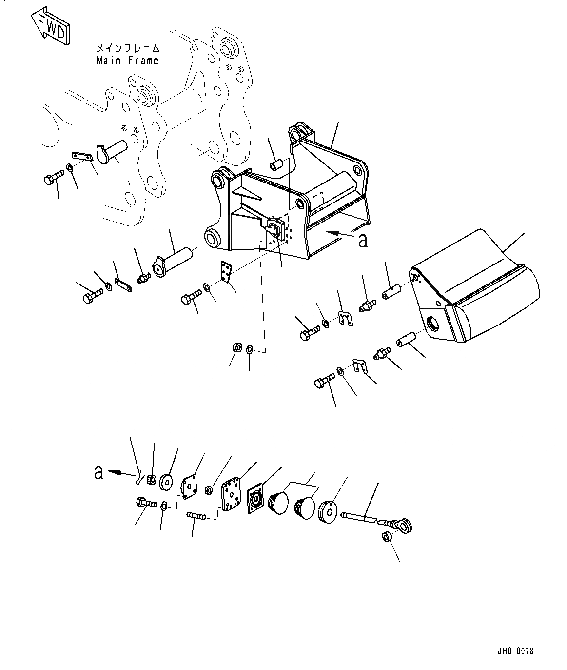 Схема запчастей Komatsu D375A-6 - ДЕМПФЕР (№-) ДЕМПФЕР