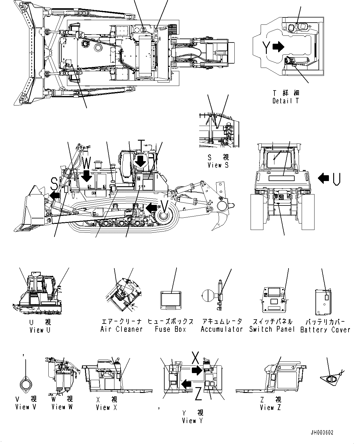 Схема запчастей Komatsu D375A-6 - МАРКИРОВКА (№-) МАРКИРОВКА, ESTONIA, ЕС ARRANGEMENT
