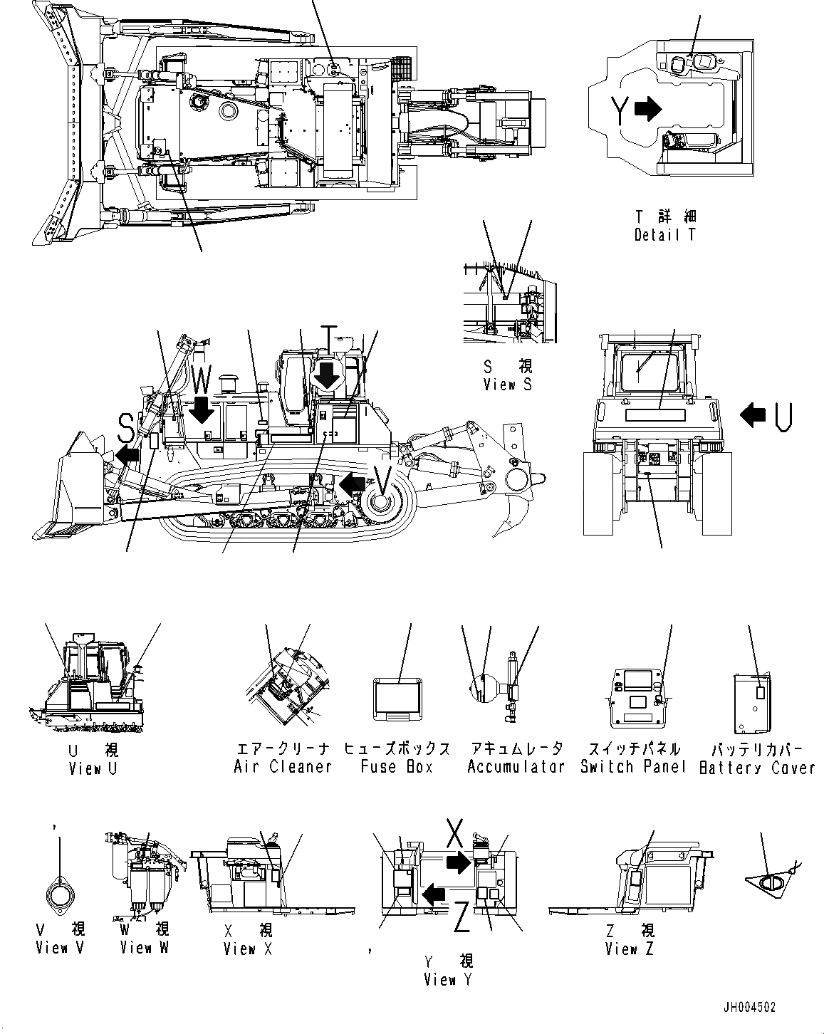 Схема запчастей Komatsu D375A-6 - МАРКИРОВКА, (№7-) МАРКИРОВКА, ЕС БЕЗОПАСН. REGULATION