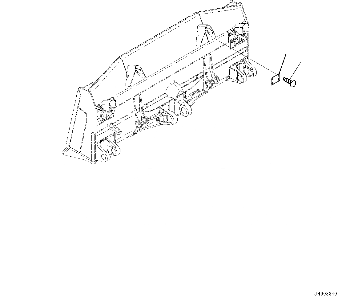 Схема запчастей Komatsu D375A-6 - DOZER ОТВАЛ ПЛАСТИНЫ (№-) DOZER ОТВАЛ ПЛАСТИНЫ, ЕС НОВ. NOISE ARRANGEMENT 