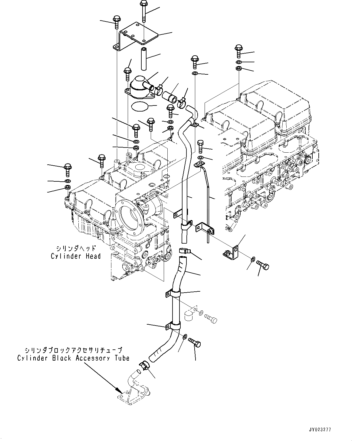Схема запчастей Komatsu SAA6D170E-5E - ГОЛОВКА ЦИЛИНДРОВ КРЫШКА(№97-) ГОЛОВКА ЦИЛИНДРОВ COVER, ДЛЯ EXTREME ХОЛОДН. AREA СПЕЦ-ЯIFICATION (- DEG C)