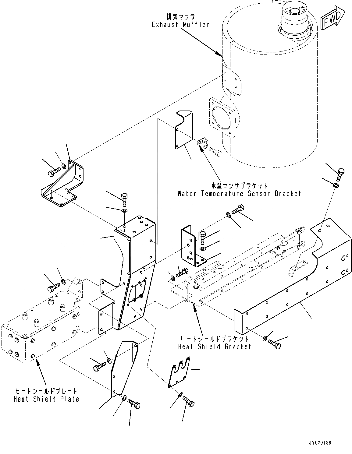 Схема запчастей Komatsu SAA6D170E-5E - ТЕРМОЗАЩИТА, VHMS (№7-) ТЕРМОЗАЩИТА