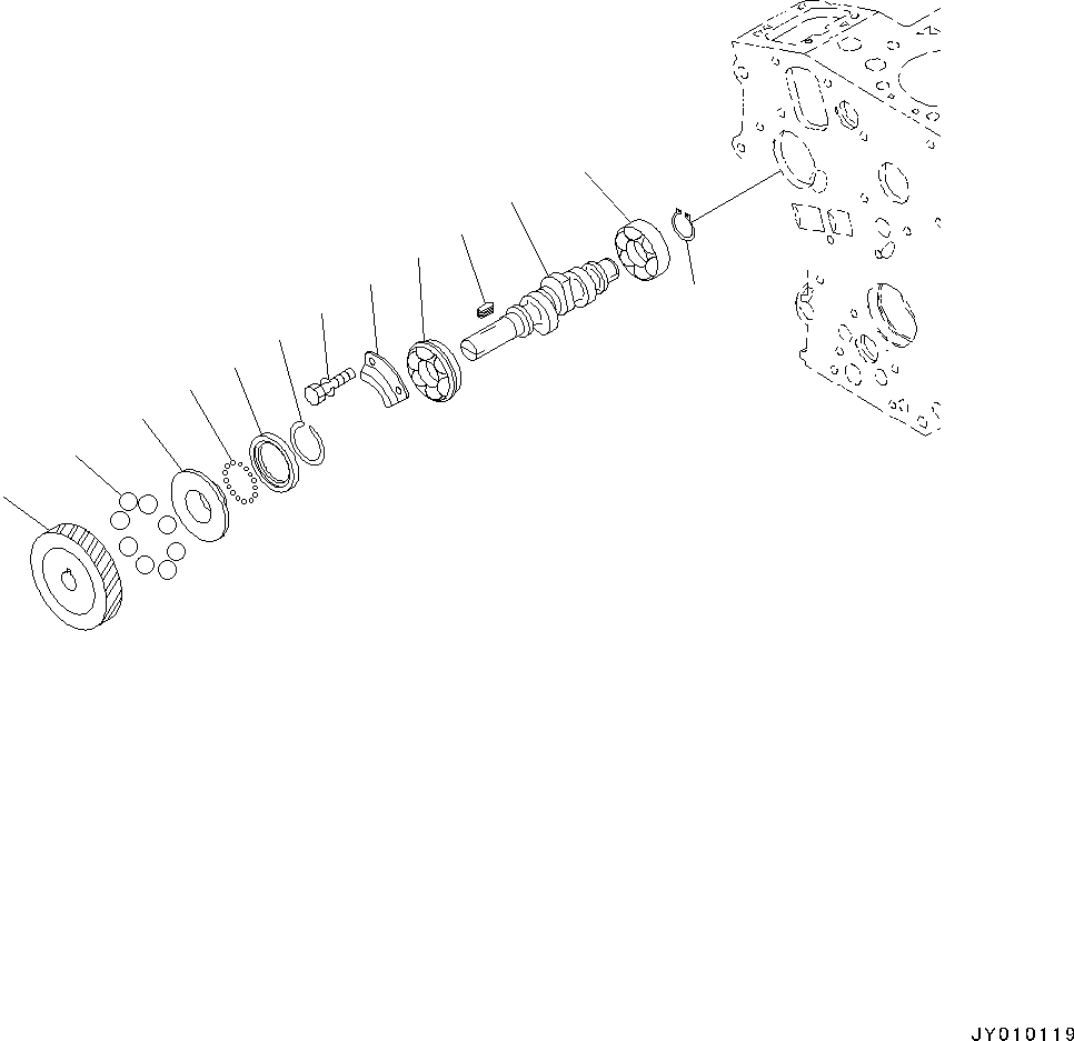 Схема запчастей Komatsu 3D67E-2A - ДВИГАТЕЛЬ, ОДИНОЧН. ЭЛЕМЕНТ ТИП, ТОПЛИВН. РАСПРЕДВАЛ И РЕГУЛЯТОР ВАЛ (№8A7-) ДВИГАТЕЛЬ, ОДИНОЧН. ЭЛЕМЕНТ ТИП
