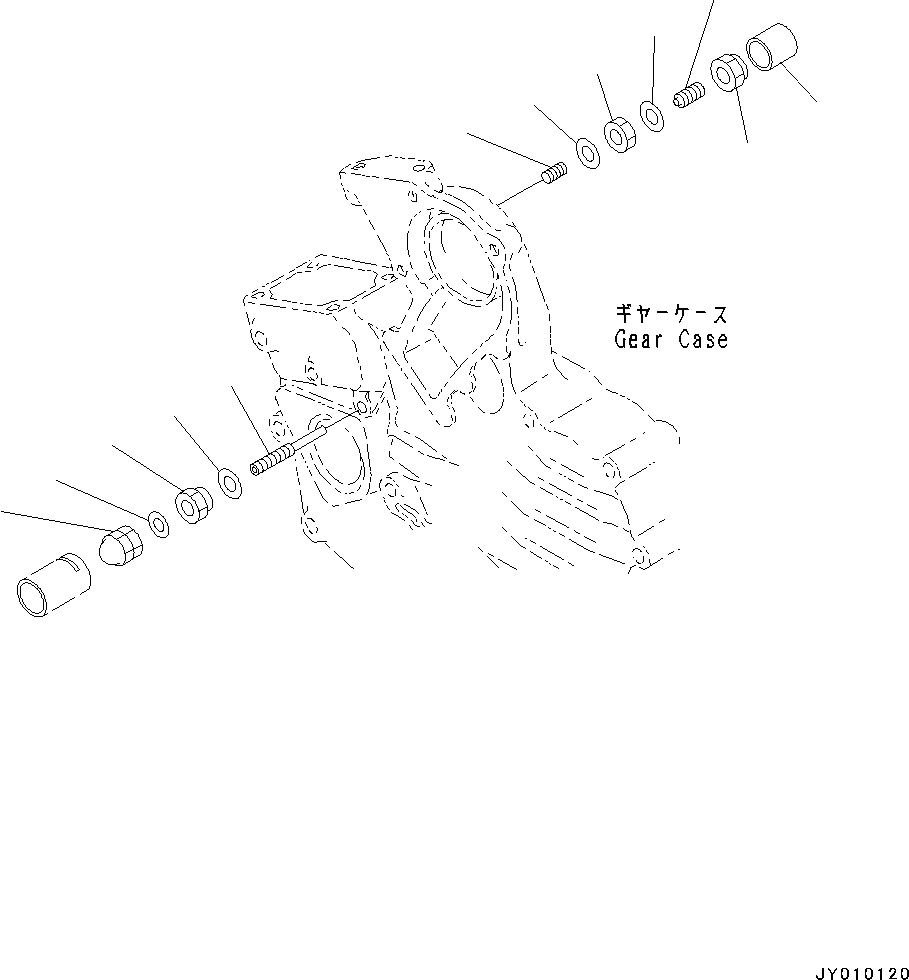 Схема запчастей Komatsu 3D67E-2A - ДВИГАТЕЛЬ, ОДИНОЧН. ЭЛЕМЕНТ ТИП, IDLE APPARATUS (№8A7-) ДВИГАТЕЛЬ, ОДИНОЧН. ЭЛЕМЕНТ ТИП