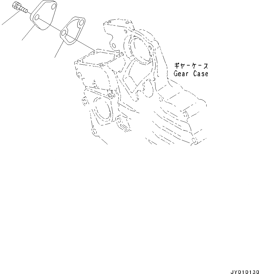 Схема запчастей Komatsu 3D67E-2A - ДВИГАТЕЛЬ, ОДИНОЧН. ЭЛЕМЕНТ ТИП, COVER, КОРПУС ШЕСТЕРЕНН. ПЕРЕДАЧИ (№8A7-) ДВИГАТЕЛЬ, ОДИНОЧН. ЭЛЕМЕНТ ТИП