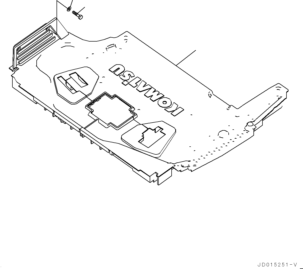 Схема запчастей Komatsu PC78UU-8 - ПОКРЫТИЕ ПОЛА(№-) ПОЛ МАТЕРИАЛ, С -ДОПОЛН. АКТУАТОР ТРУБЫ