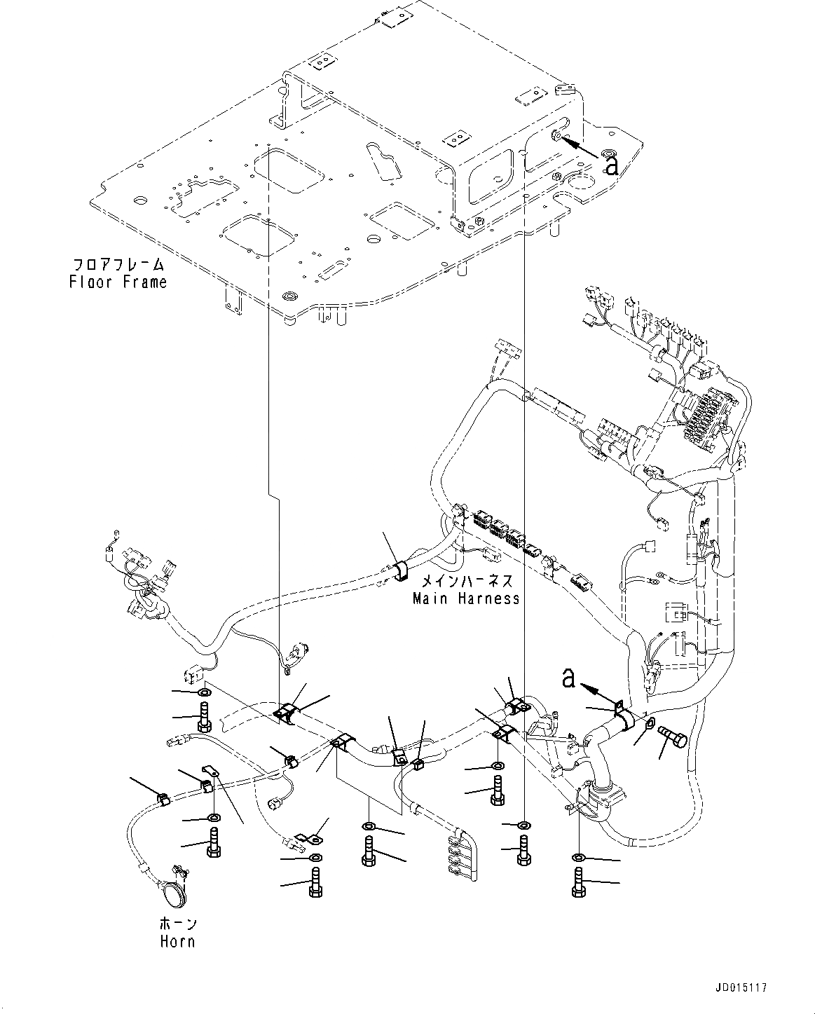 Схема запчастей Komatsu PC78UU-8 - ОСНОВН. КОНСТРУКЦИЯ, ПРОВОДКА КРЕПЛЕНИЕ, ОСНОВН. КОНСТРУКЦИЯ (№-) ОСНОВН. КОНСТРУКЦИЯ, ДЛЯ MACHINE С DOZER ОТВАЛ, С ВОЗД. ПОДВЕСКОЙ СИДЕНЬЕ ОПЕРАТОРА, С AM-FM РАДИО ДЛЯ АЗИИ, С МАСТЕР КЛЮЧ, С