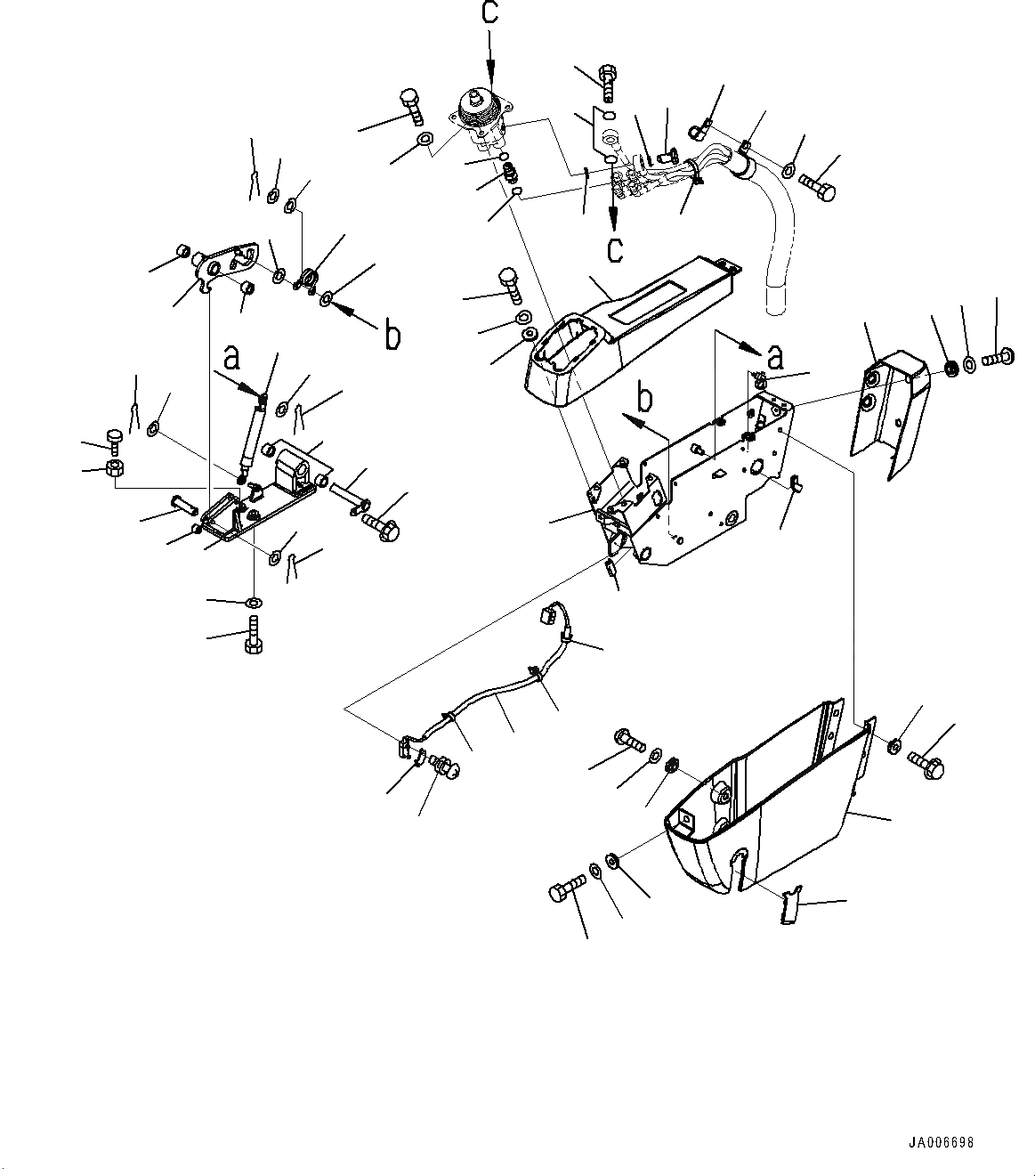 Схема запчастей Komatsu PC78UU-8 - ОСНОВН. КОНСТРУКЦИЯ, КОНСОЛЬН. БЛОК, ЛЕВ. (№9-) ОСНОВН. КОНСТРУКЦИЯ, ДЛЯ MACHINE С DOZER ОТВАЛ, С ВОЗД. ПОДВЕСКОЙ СИДЕНЬЕ ОПЕРАТОРА, С AM-FM РАДИО ДЛЯ АЗИИ, С МАСТЕР КЛЮЧ