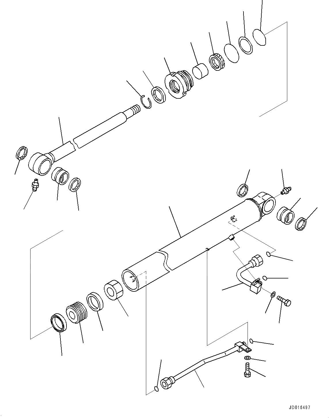Схема запчастей Komatsu PC78UU-8 - ЦИЛИНДР КОВША (№-) ЦИЛИНДР КОВША