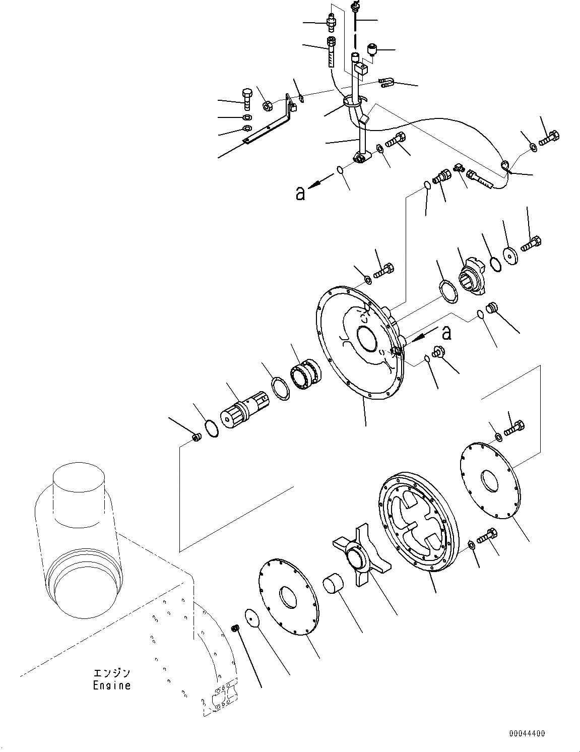 Схема запчастей Komatsu D275A-5R - ДЕМПФЕР (№-) ДЕМПФЕР