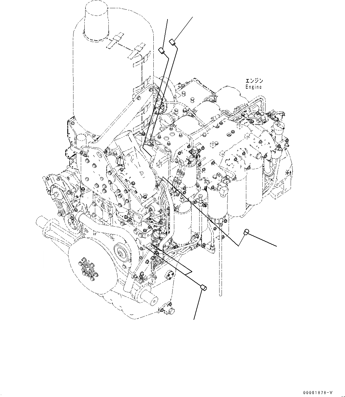 Схема запчастей Komatsu D275A-5R - КОНДИЦ. ВОЗДУХА, ЗАГЛУШКА (№-) КОНДИЦ. ВОЗДУХА, БЕЗ КОНДИЦ. ВОЗДУХА, БОЛЬШ. КАБИНА