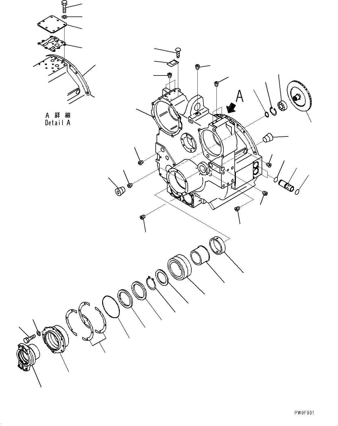 Схема запчастей Komatsu PC750LC-6K-01 - СИЛОВАЯ ПЕРЕДАЧА, КОРПУС ГИДРОТРАНСФОРМАТОРА (№-) СИСТЕМА ОХЛАЖДЕНИЯ