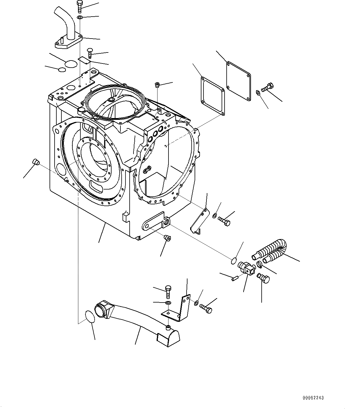 Схема запчастей Komatsu PC750LC-6K-01 - СИЛОВАЯ ПЕРЕДАЧА, РУЛЕВ. УПРАВЛЕНИЕ КОРПУС (/) (№-) СИСТЕМА ОХЛАЖДЕНИЯ