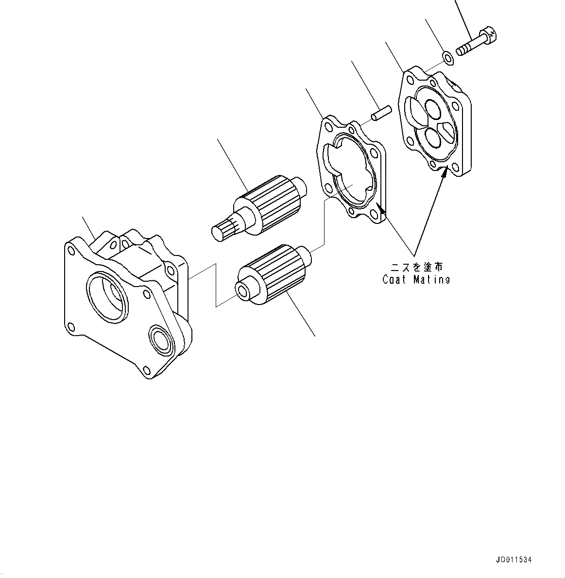 Схема запчастей Komatsu PC750LC-6K-01 - СИЛОВАЯ ПЕРЕДАЧА, ПРОДУВОЧН. НАСОС (№-) СИСТЕМА ОХЛАЖДЕНИЯ