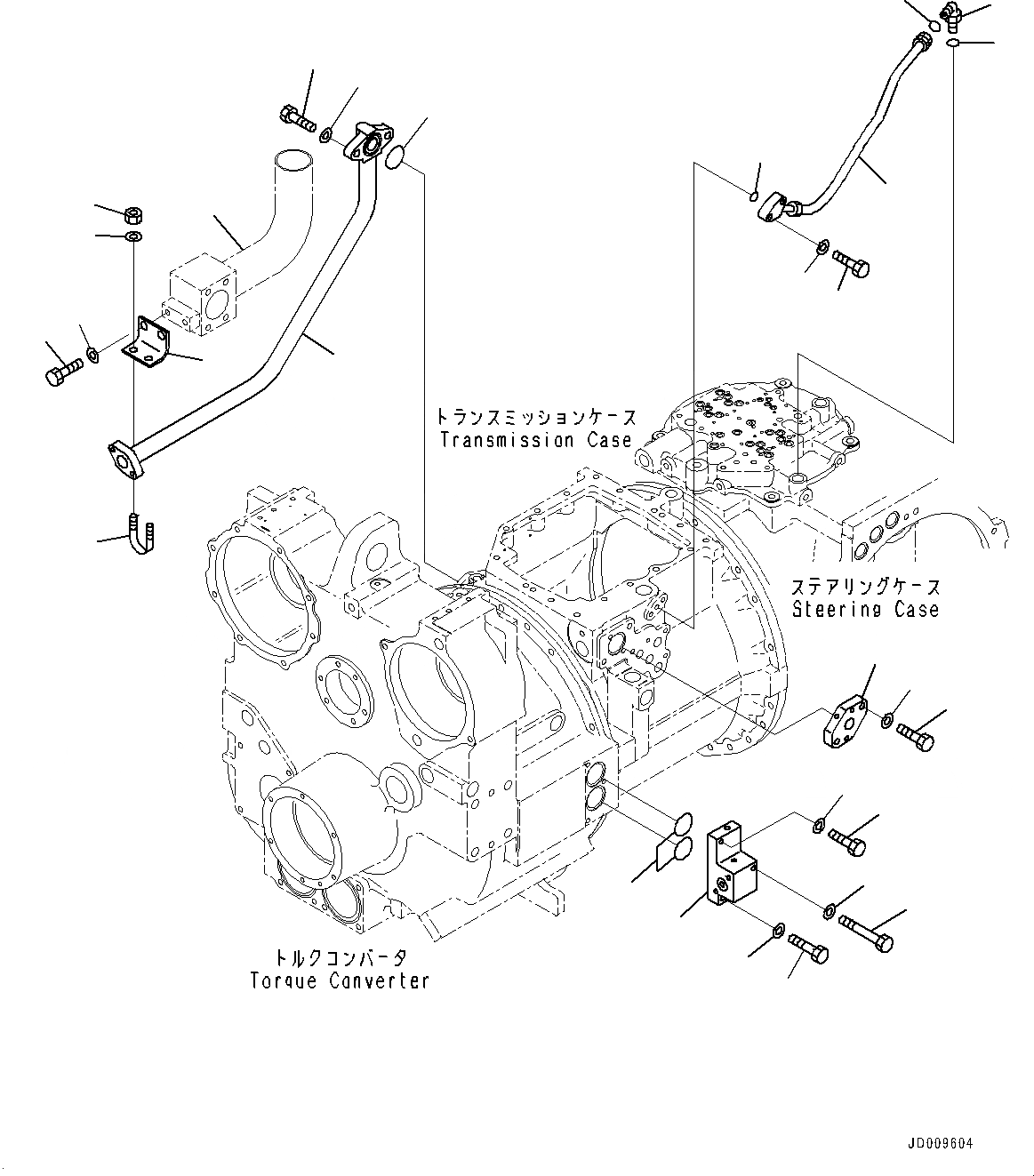 Схема запчастей Komatsu PC750LC-6K-01 - СИЛОВАЯ ПЕРЕДАЧА, ТРУБЫ (№-) СИСТЕМА ОХЛАЖДЕНИЯ