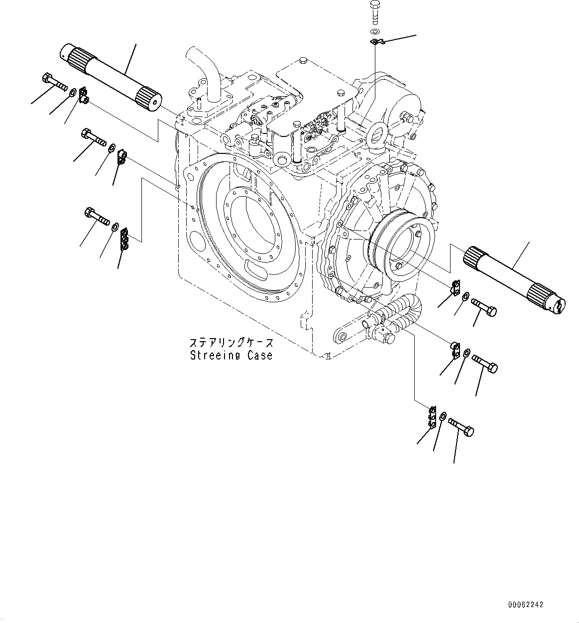 Схема запчастей Komatsu PC750LC-6K-01 - СИЛОВАЯ ПЕРЕДАЧА, КРЕПЛЕНИЕ И РУЛЕВ. УПРАВЛЕНИЕ ВАЛ (№-) СИСТЕМА ОХЛАЖДЕНИЯ