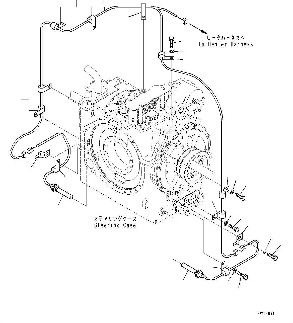 Схема запчастей Komatsu D275A-5R - ЭЛЕКТРИЧ. ПРОВОДКА ДЛЯ POWERTRAIN УПРАВЛ-Е, ОБОГРЕВ. МАСЛ. ПОДДОНА (№-) ЭЛЕКТРИЧ. ПРОВОДКА ДЛЯ POWERTRAIN УПРАВЛ-Е, С ПОДДОН ДВИГ-ЛЯ И ПОДОГРЕВАТЕЛЬ ХЛАДАГЕНТА, ХОЛОДН. AREA СПЕЦ-ЯIFICATION A (- DEG C)