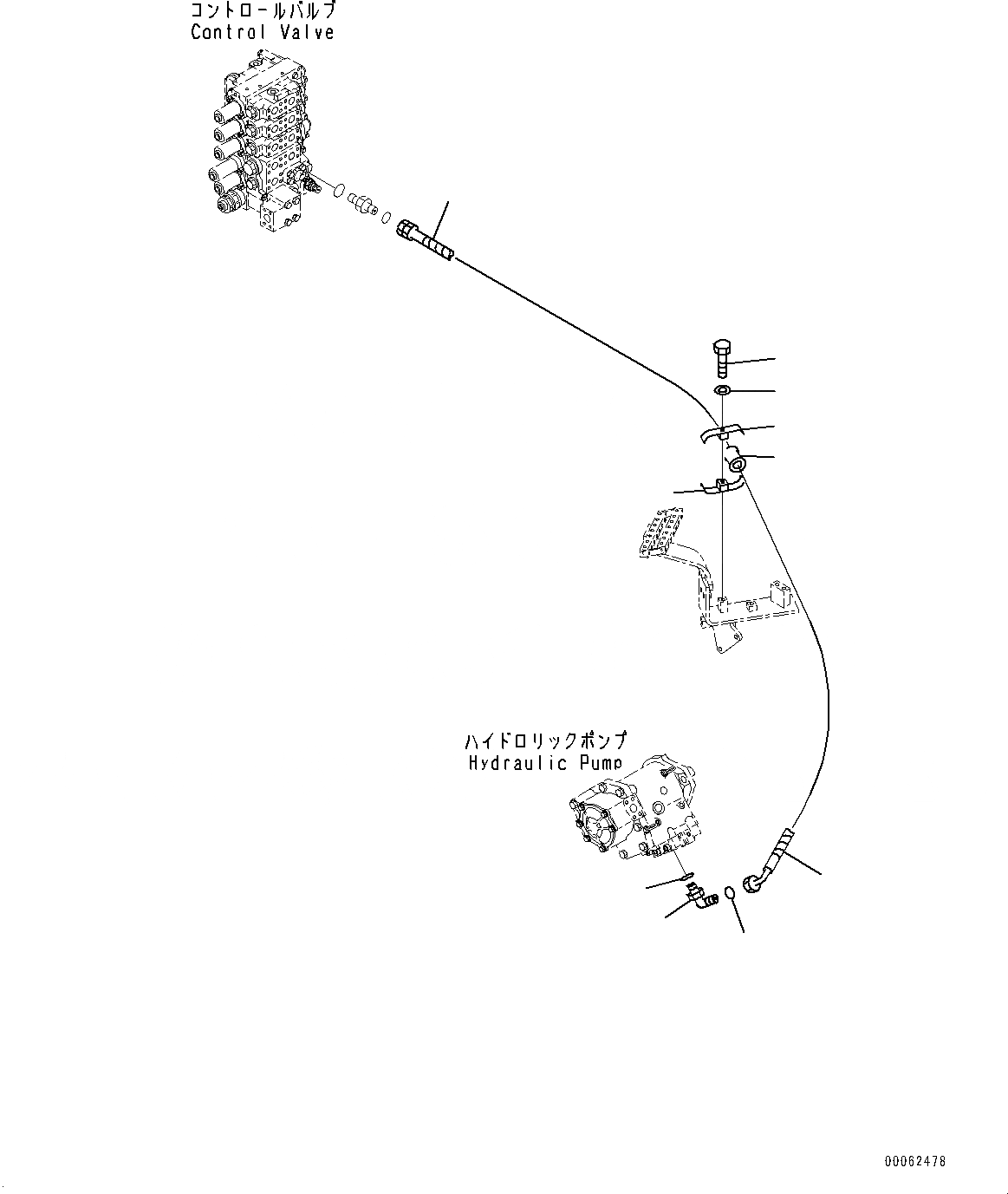 Схема запчастей Komatsu D275A-5R - ГИДР. НАСОС. ТРУБЫ, LS ТРУБЫ (№-) ГИДР. НАСОС. ТРУБЫ