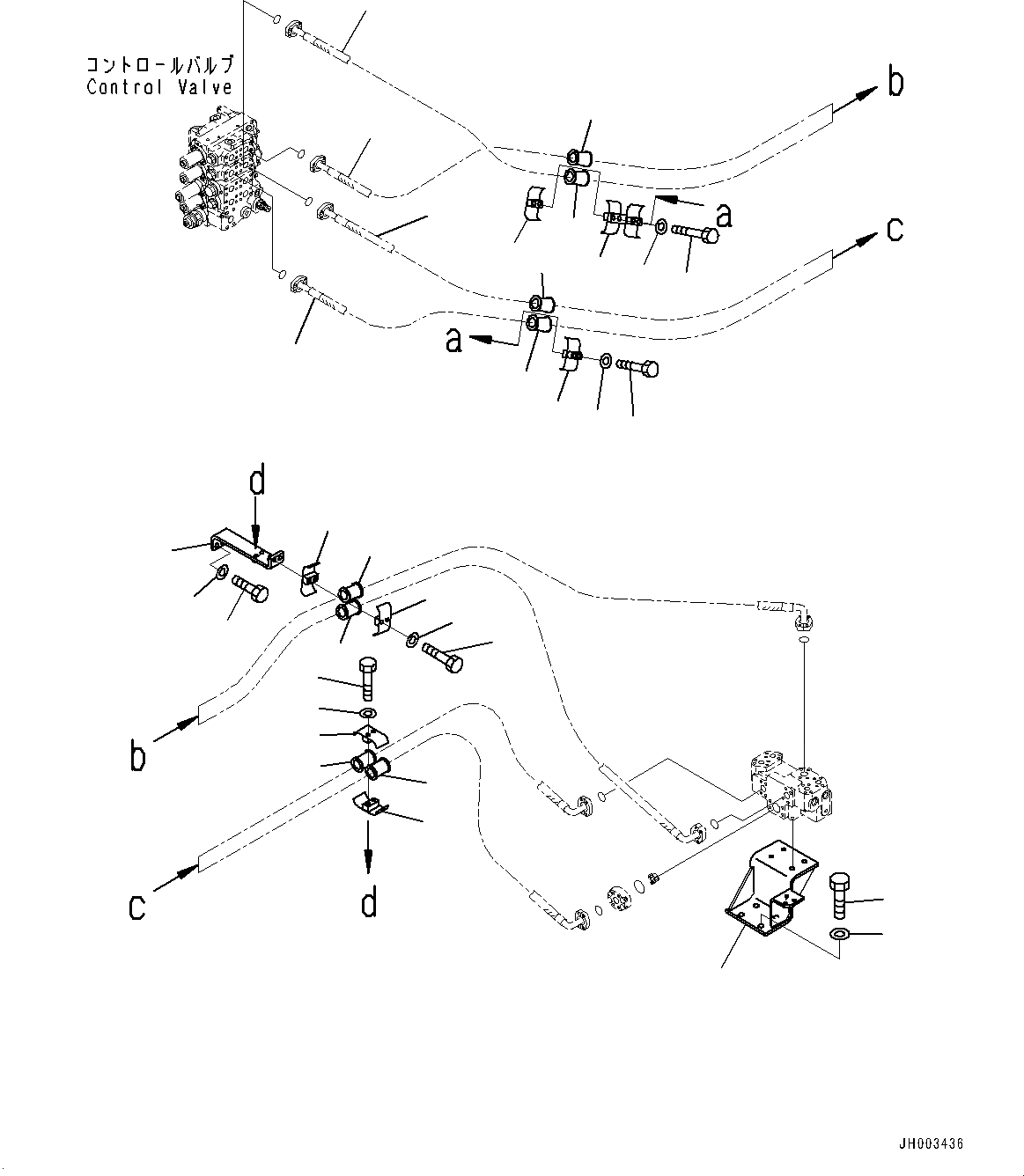 Схема запчастей Komatsu D275A-5R - ГИДРОЛИНИЯ РЫХЛИТЕЛЯ, КОРПУС (№-) ГИДРОЛИНИЯ РЫХЛИТЕЛЯ, БЕЗ ЛАМПА РАБОЧ. ОСВЕЩЕНИЯ, РЫХЛИТЕЛЬ