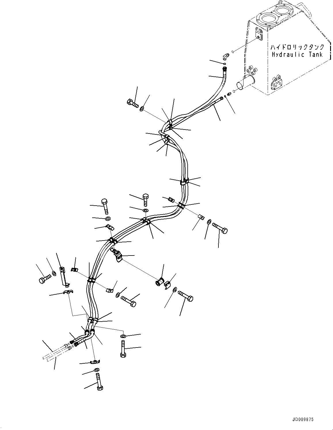 Схема запчастей Komatsu D275A-5R - ВЕНТИЛЯТОР ОХЛАЖДЕНИЯ ПРИВОД ТРУБЫ, ВОЗВРАТ. ТРУБЫ (№-) ВЕНТИЛЯТОР ОХЛАЖДЕНИЯ ПРИВОД ТРУБЫ
