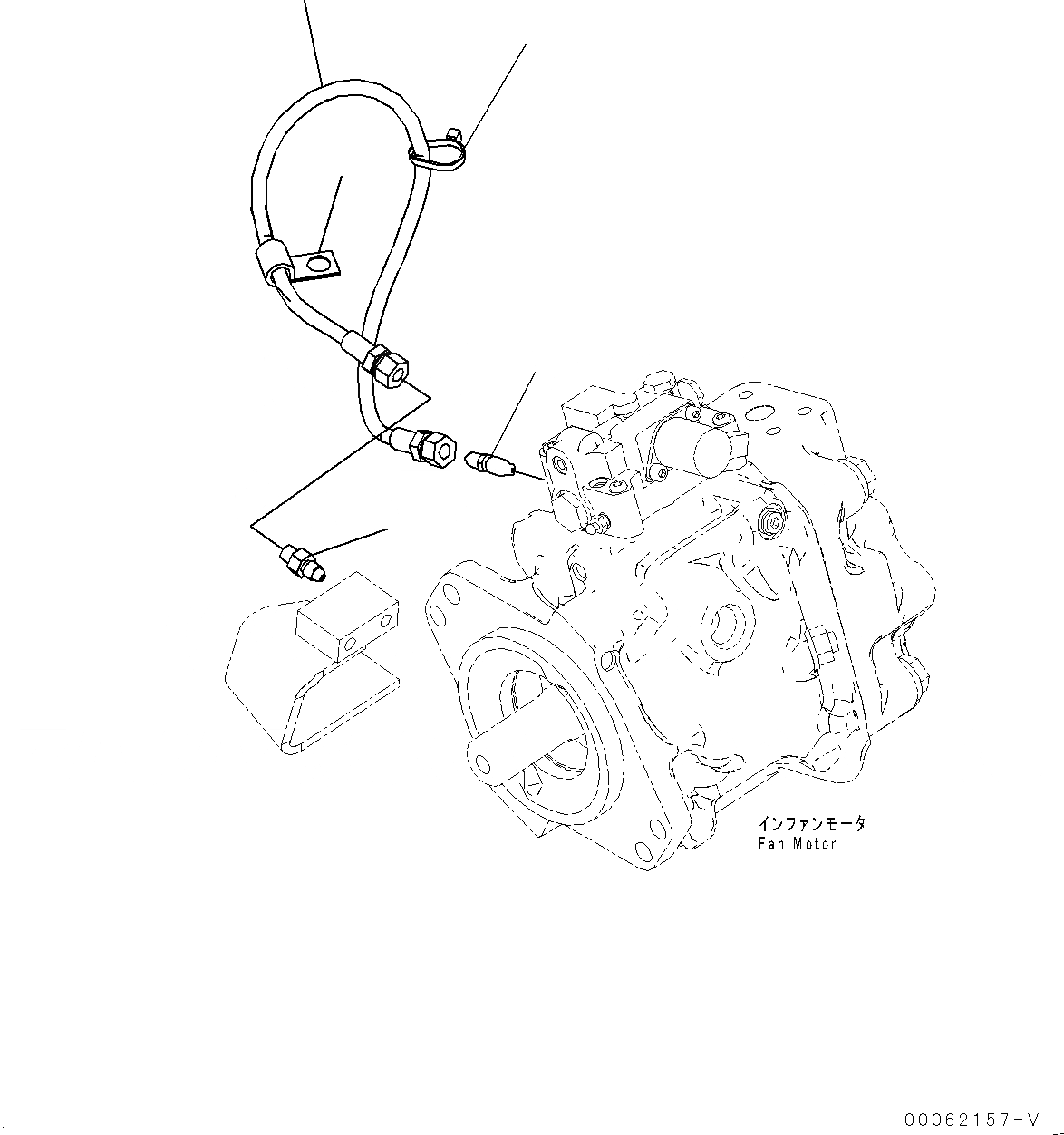 Схема запчастей Komatsu D275A-5R - ВЕНТИЛЯТОР ОХЛАЖДЕНИЯ ПРИВОД ТРУБЫ, НАСОС ВЕНТИЛЯТОРА ТРУБЫ (№-) ВЕНТИЛЯТОР ОХЛАЖДЕНИЯ ПРИВОД ТРУБЫ