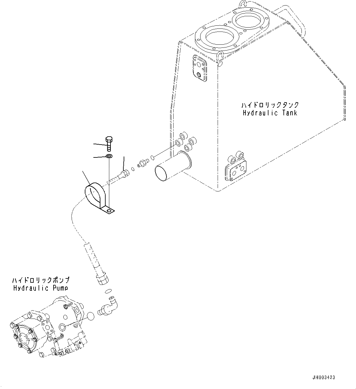 Схема запчастей Komatsu D275A-5R - ПРОПОРЦИОНАЛЬН. PRESSURE УПРАВЛ-Е (PPC) ТРУБЫ, ПОДАЧА ТРУБЫ (№-) ПРОПОРЦИОНАЛЬН. PRESSURE УПРАВЛ-Е (PPC) ТРУБЫ, БЕЗ ЗАДН. ОБОРУД-Е, ДЛЯ ОТВАЛ С ДВОЙН. ПЕРЕКОСОМ