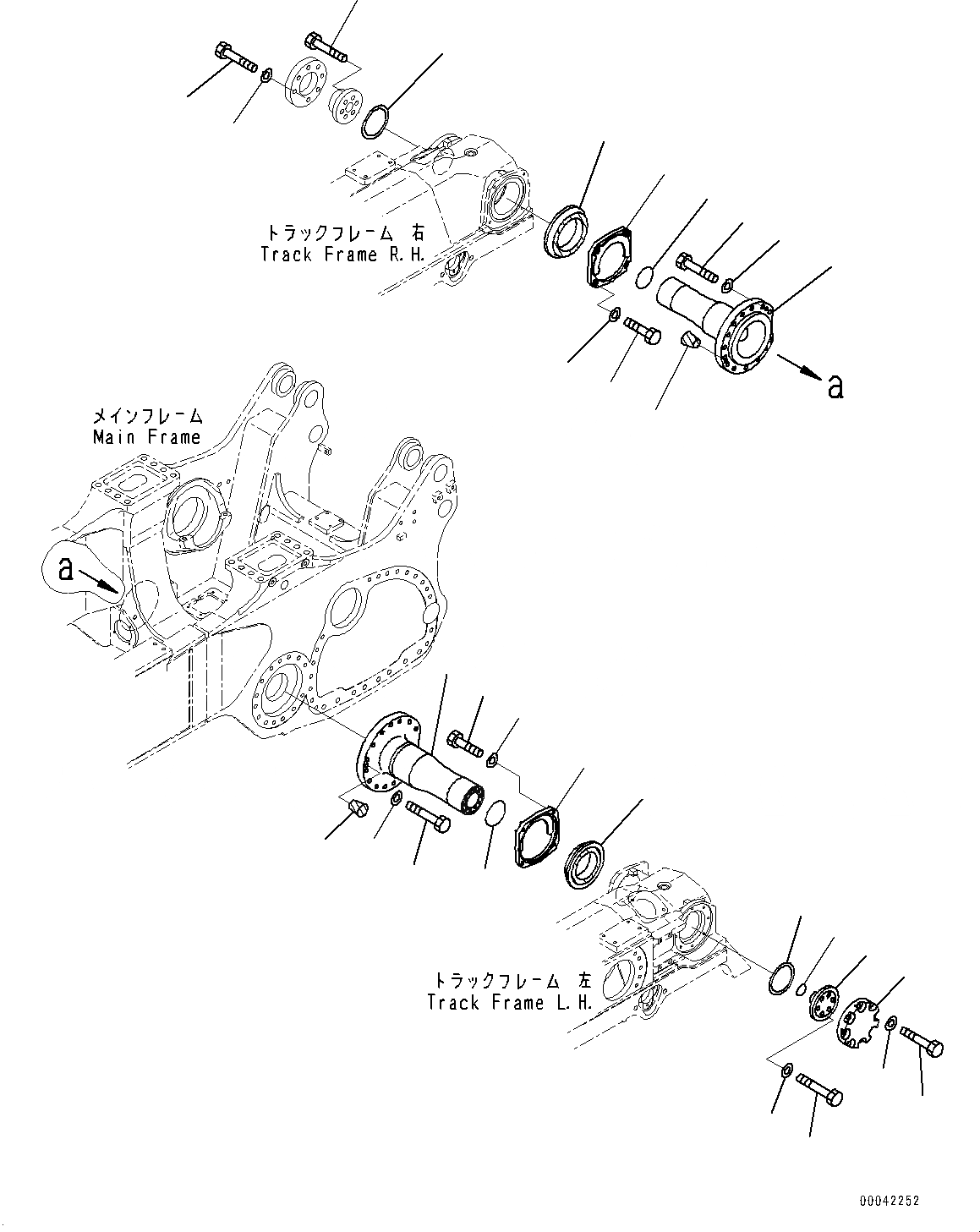 Схема запчастей Komatsu D275A-5R - БАЛКА БАЛАНСИРА И ПОВОРОТН. ШКВОРЕНЬ, ОСНОВН. РУЛЕВ. УПРАВЛЕНИЕ ВАЛ (№-8) БАЛКА БАЛАНСИРА И ПОВОРОТН. ШКВОРЕНЬ