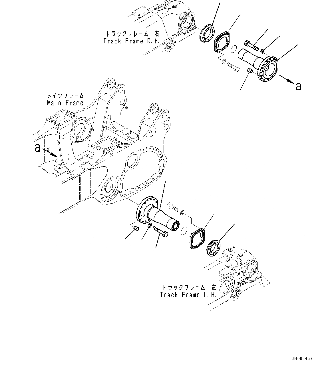 Схема запчастей Komatsu D275A-5R - БАЛКА БАЛАНСИРА И ПОВОРОТН. ШКВОРЕНЬ, ОСНОВН. РУЛЕВ. УПРАВЛЕНИЕ ВАЛ (№-) БАЛКА БАЛАНСИРА И ПОВОРОТН. ШКВОРЕНЬ