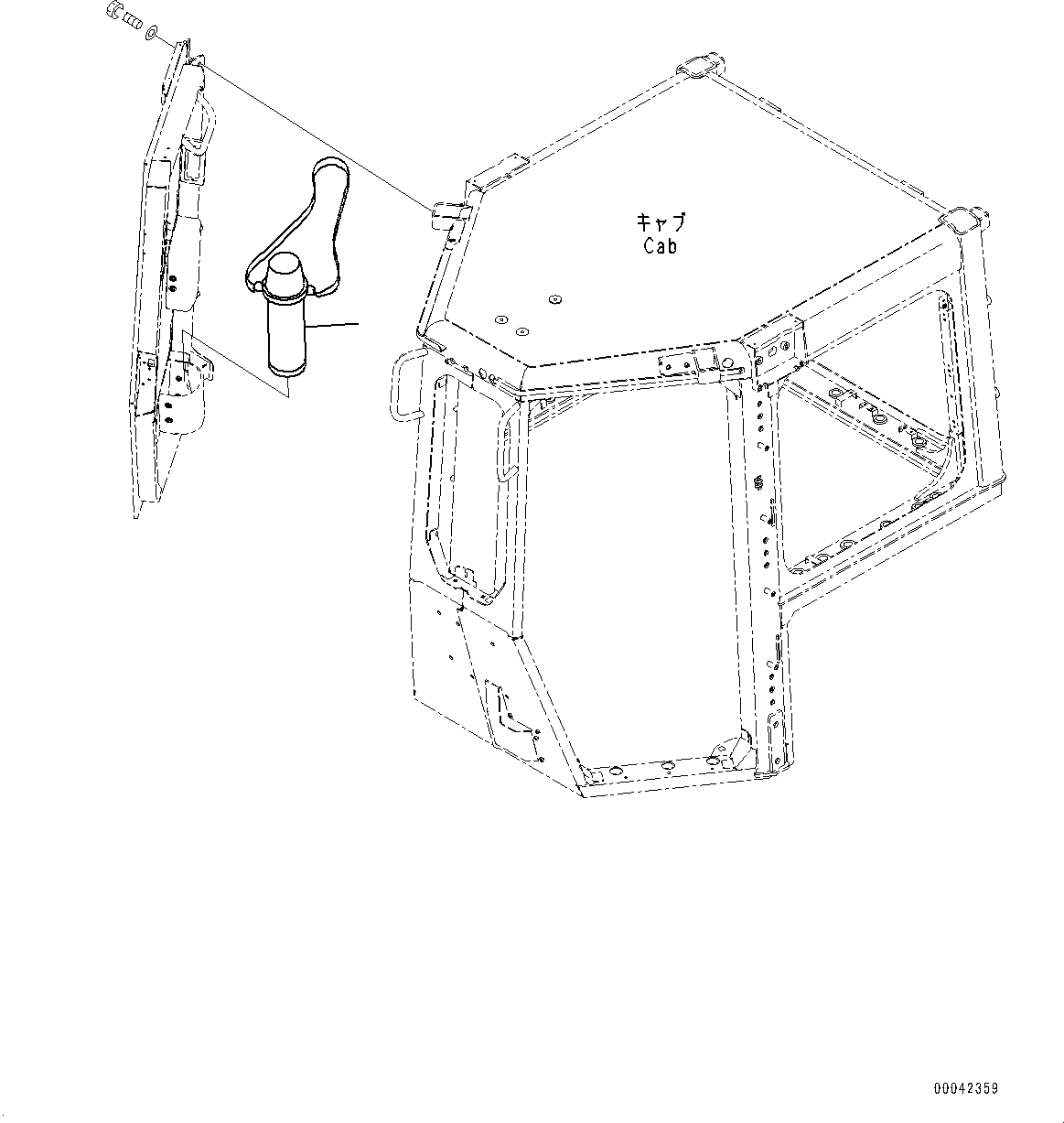 Схема запчастей Komatsu D275A-5R - ТЕРМОС (№-) ТЕРМОС