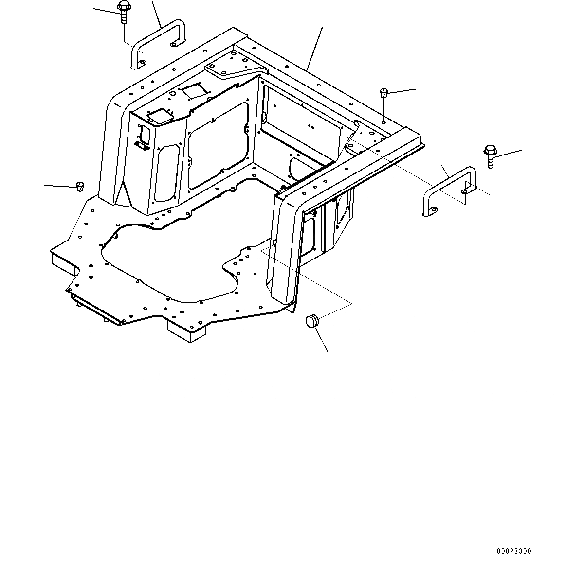 Схема запчастей Komatsu D275A-5R - ОСНОВН. КОНСТРУКЦИЯ, РАМА (№-) ОСНОВН. КОНСТРУКЦИЯ, С РЕГУЛИР. ГИГАНТСК. РЫХЛИТ, ДЛЯ ОТВАЛА С ДВОЙН. ПЕРЕКОСОМ, БЕЗ КАБИНЫ
