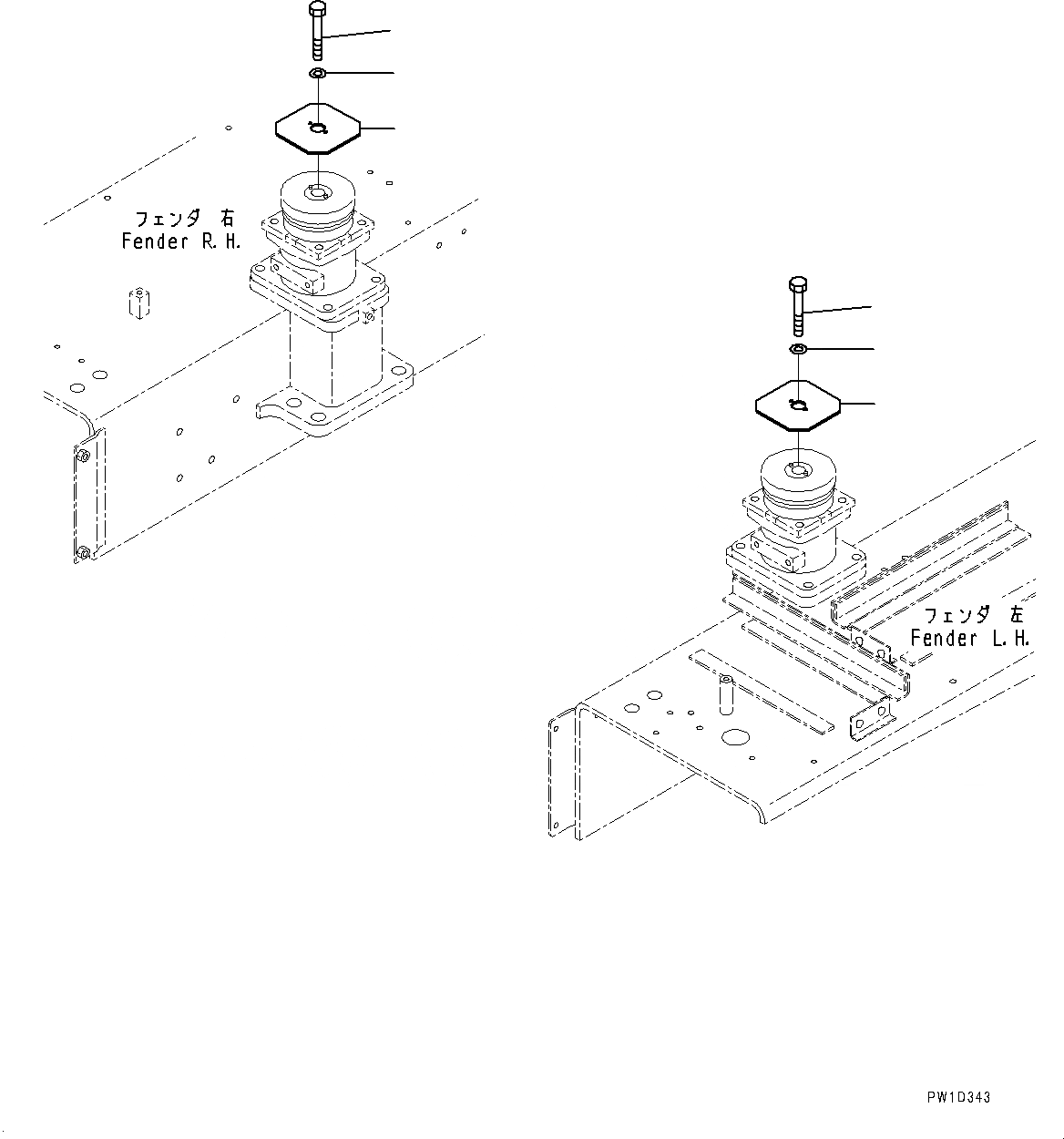 Схема запчастей Komatsu D275A-5R - КРЕПЛЕНИЕ ОСН. КОНСТРУКЦИИING (№-) КРЕПЛЕНИЕ ОСН. КОНСТРУКЦИИING