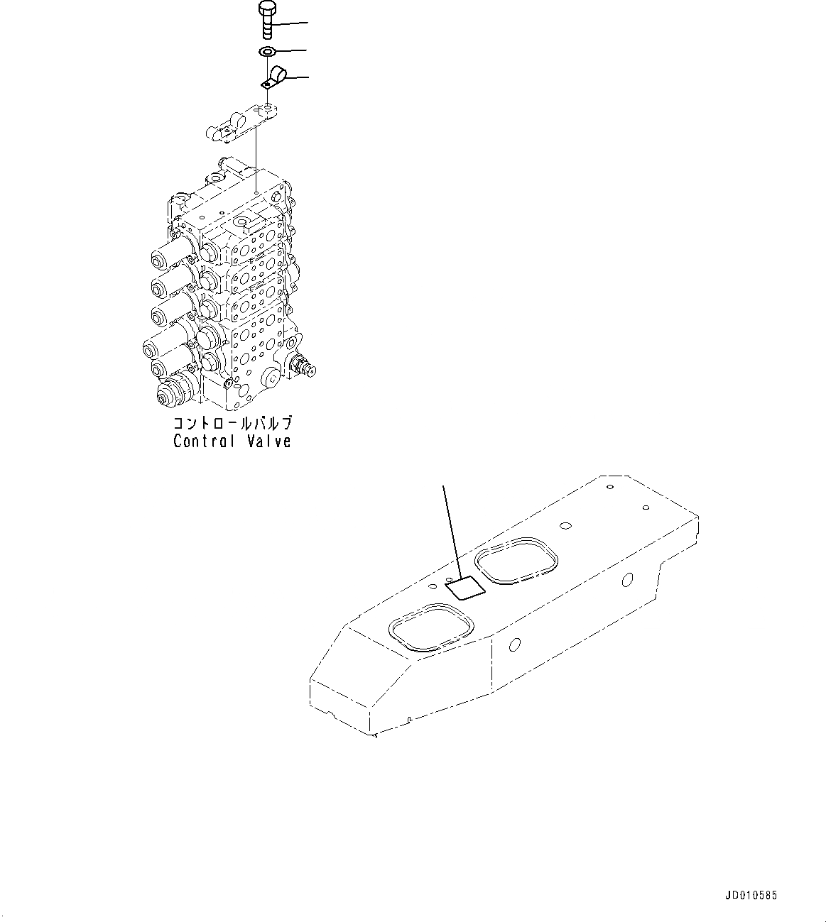 Схема запчастей Komatsu D275A-5R - УПРАВЛ-Е РЫХЛИТЕЛЕМ (№-) УПРАВЛ-Е РЫХЛИТЕЛЕМ