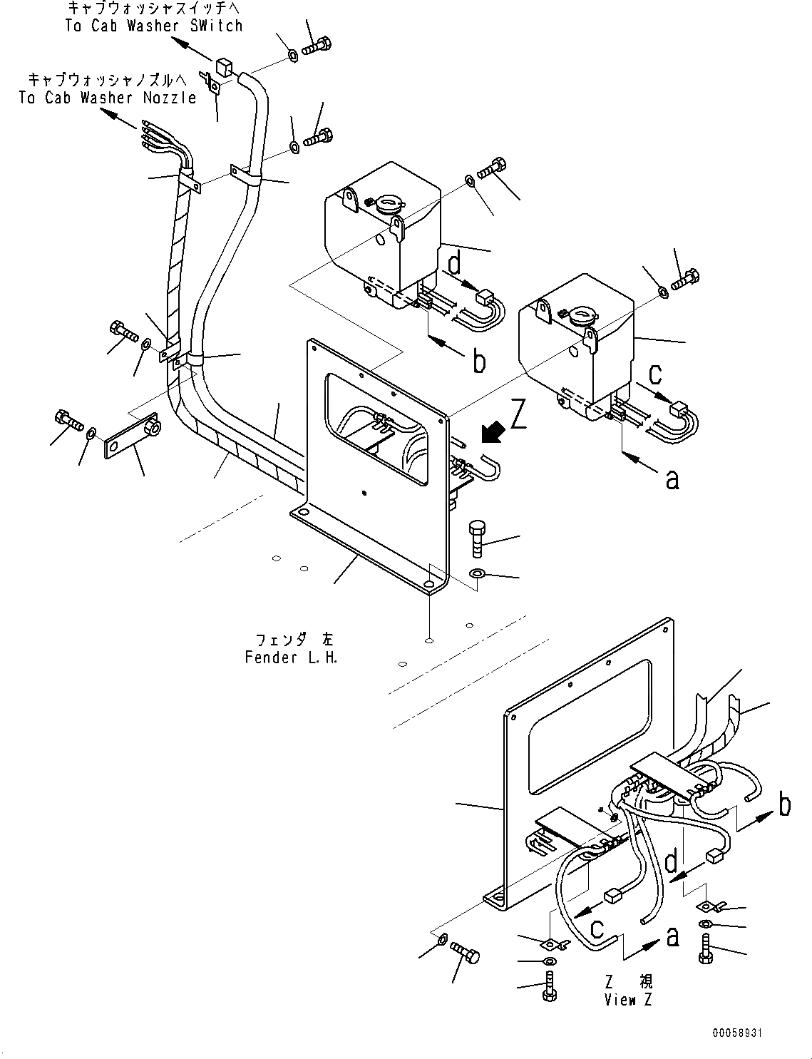Схема запчастей Komatsu D275A-5R - КАБИНА , (№-) КАБИНА 