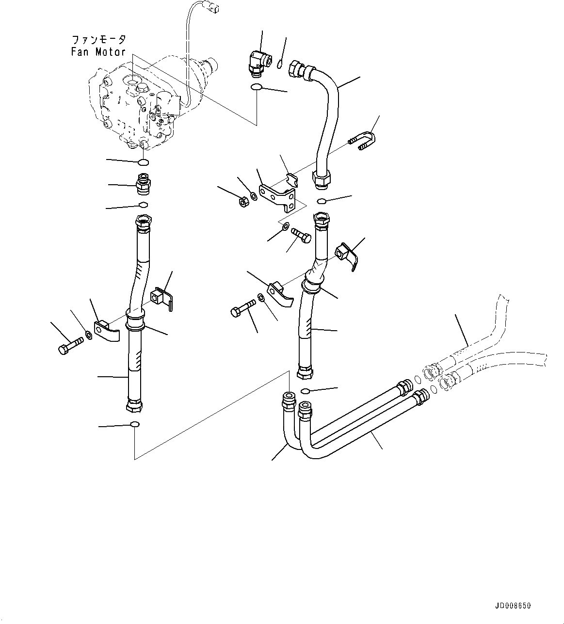 Схема запчастей Komatsu D275A-5R - ЗАЩИТА РАДИАТОРА, МОТОР ВЕНТИЛЯТОРА ТРУБЫ (/) (№-) ЗАЩИТА РАДИАТОРА, LATTICE ТИП