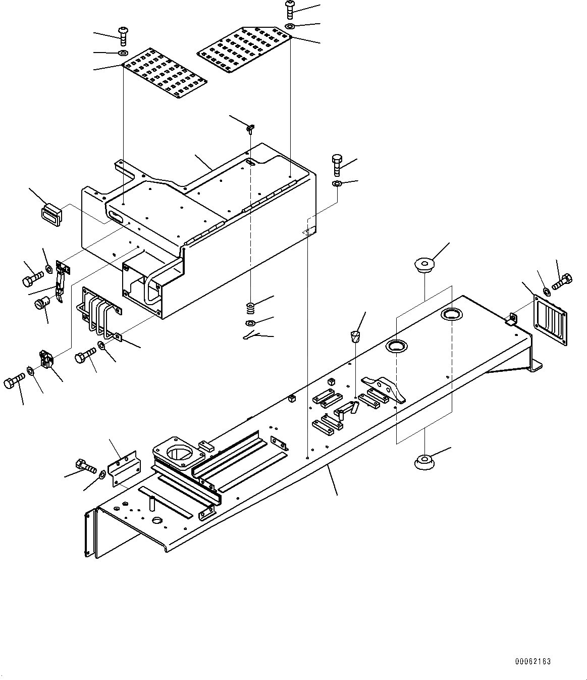 Схема запчастей Komatsu D275A-5R - КРЫЛО, ЛЕВ. (№-) КРЫЛО, С РЫХЛИТЕЛЕМ, ДЛЯ ОТВАЛ С ДВОЙН. ПЕРЕКОСОМ
