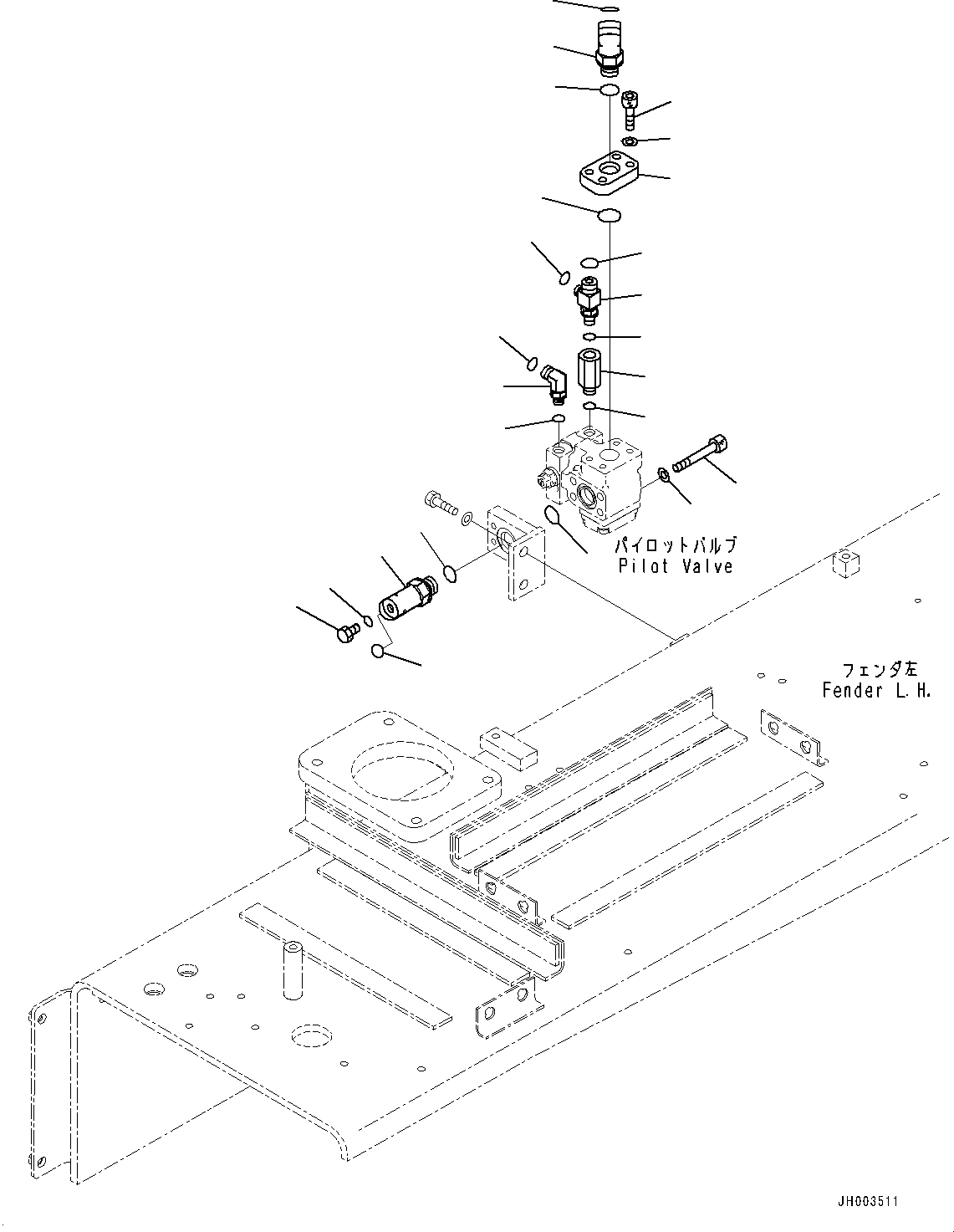 Схема запчастей Komatsu D275A-5R - КРЫЛО, ГЛАВН. КЛАПАН КОМПОНЕНТЫ (№-) КРЫЛО, С ВЫСОК. ЕМК. АККУМУЛЯТОР, БЕЗ ЗАДН. ОБОРУД-Е