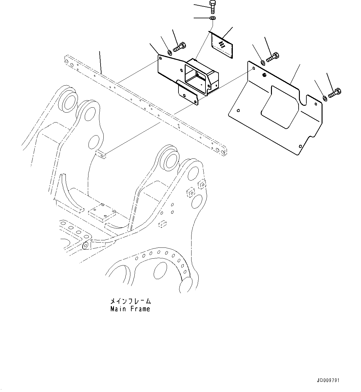Схема запчастей Komatsu D275A-5R - ЗАДН. КРЫШКА (№-) ЗАДН. КРЫШКА, С ЛАМПА РАБОЧ. ОСВЕЩЕНИЯ, РЫХЛИТЕЛЬ