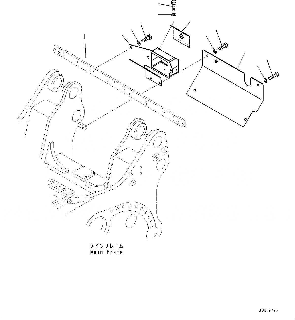 Схема запчастей Komatsu D275A-5R - ЗАДН. КРЫШКА (№-) ЗАДН. КРЫШКА