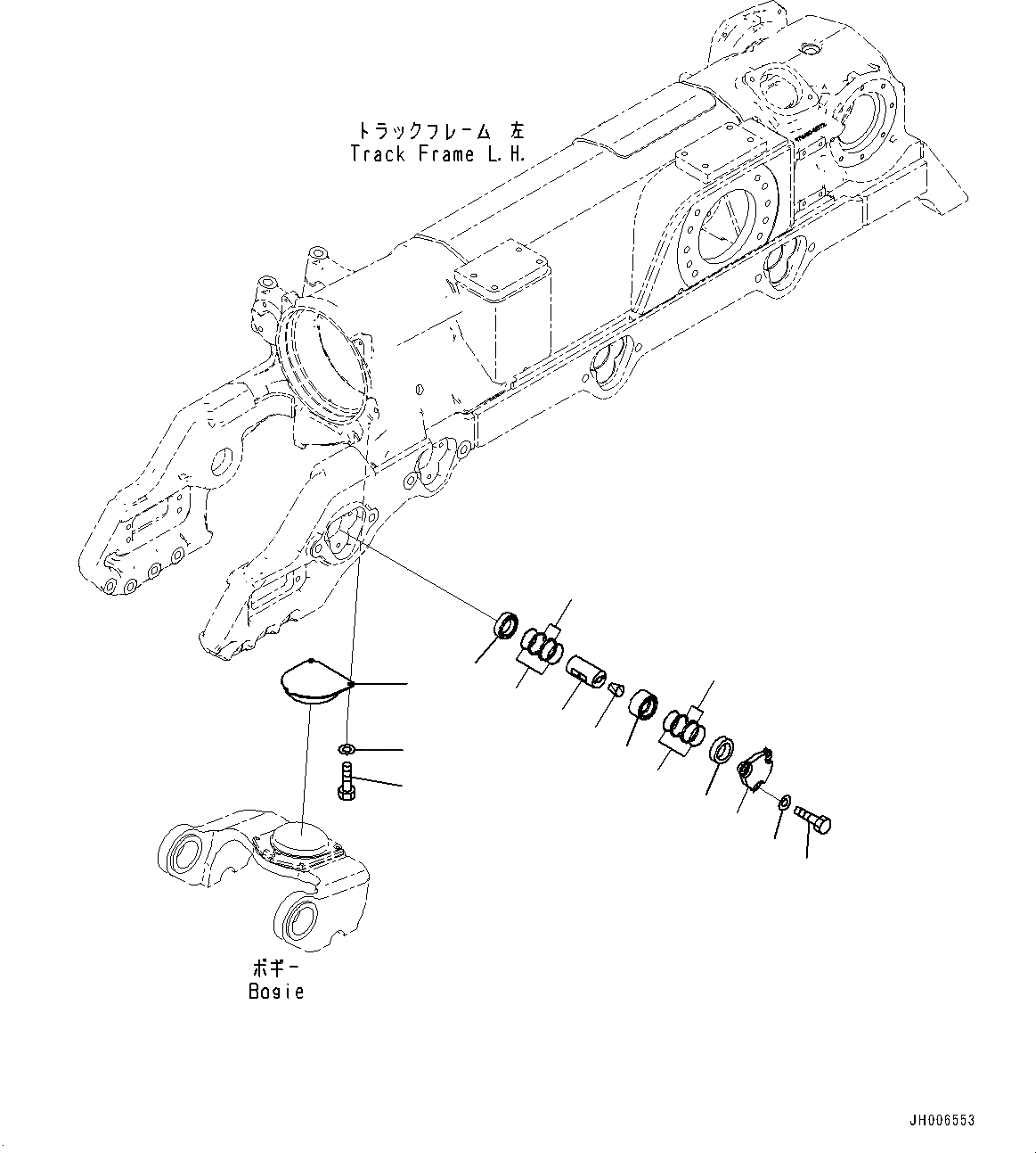 Схема запчастей Komatsu D275A-5R - ГУСЕНИЧНАЯ РАМА, CARTRIDGE ПАЛЕЦ, ЛЕВ. (/) (№-) ГУСЕНИЧНАЯ РАМА, С ЗАЩИТА ОПОРНЫХ КАТКОВ