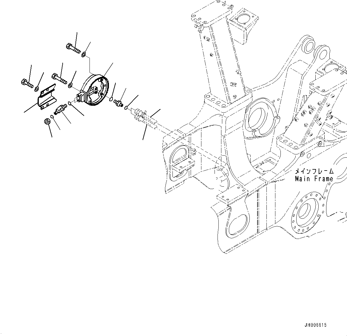 Схема запчастей Komatsu D275A-5R - ГУСЕНИЧНАЯ РАМА, ПАТРУБОК И COVER, ПРАВ. (№-) ГУСЕНИЧНАЯ РАМА, С ПОЛН. LENGTH ЗАЩИТА ОПОРНЫХ КАТКОВ