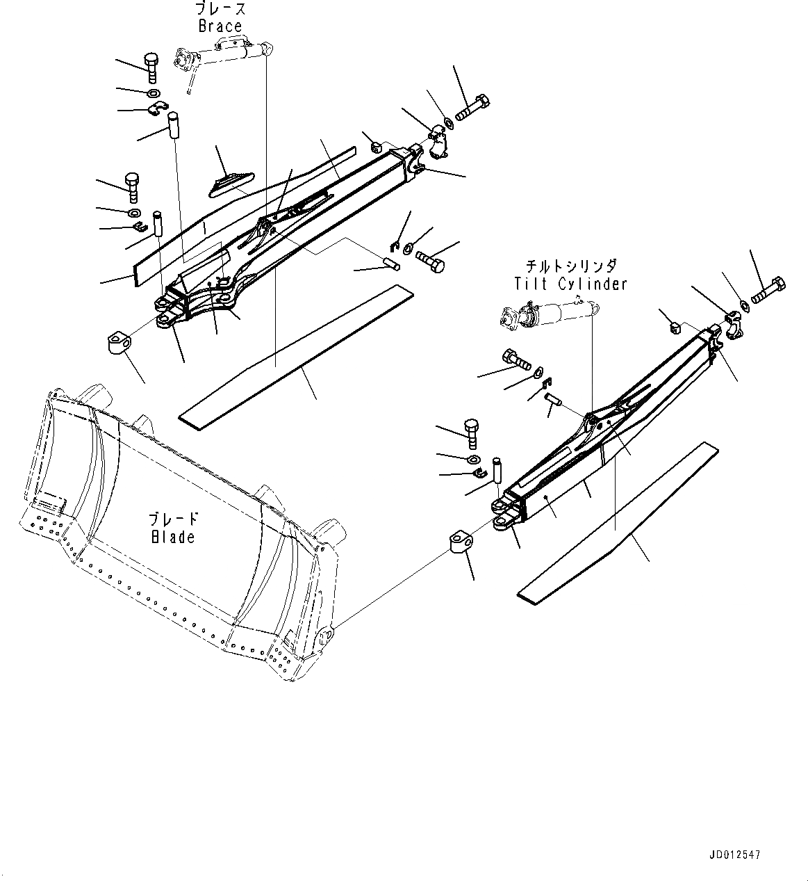 Схема запчастей Komatsu D275A-5R - DOZER РАМА, РАМА (№-) DOZER РАМА, ДЛЯ УСИЛ. ДВОЙН. НАКЛОН. SIGMADOZER