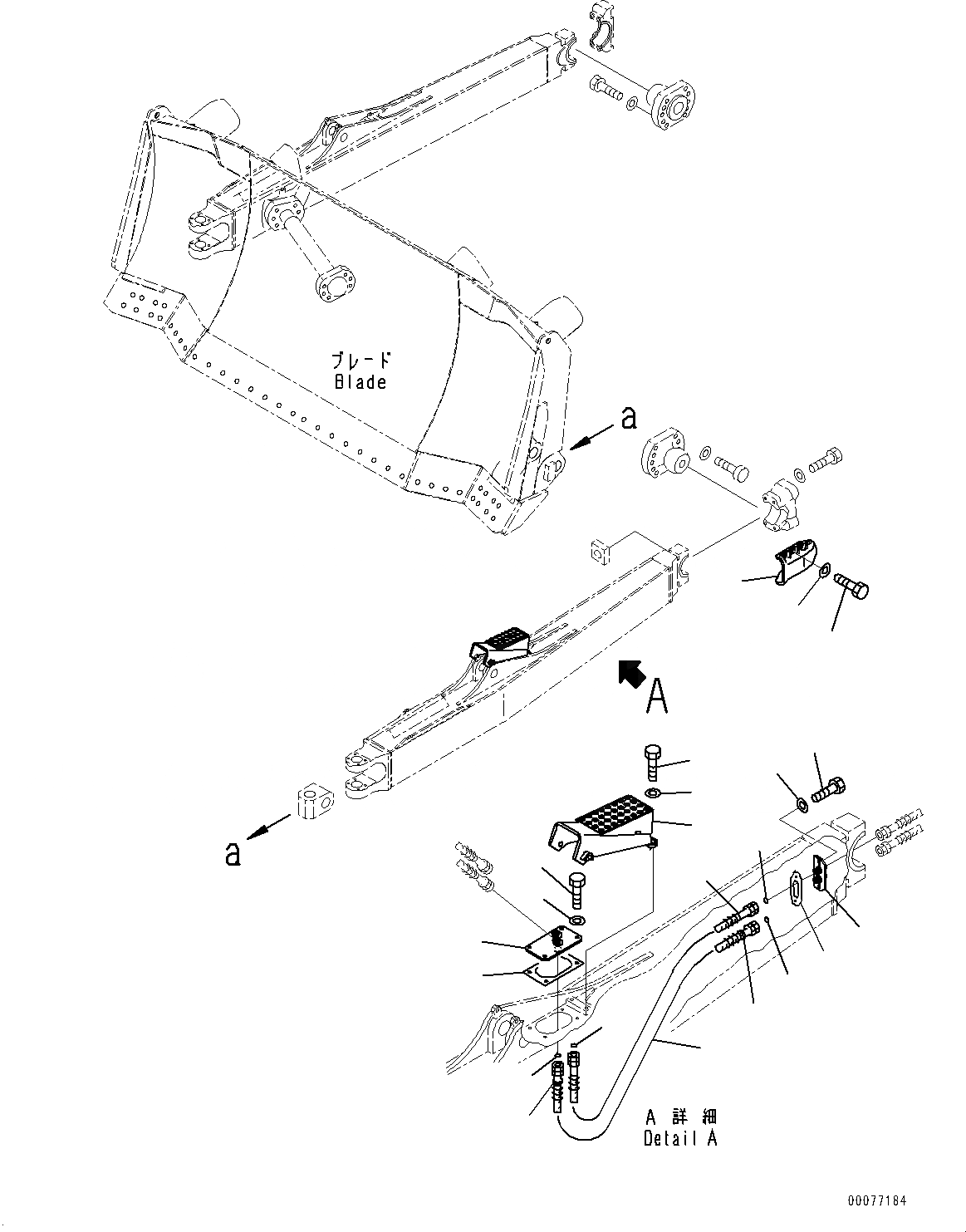 Схема запчастей Komatsu D275A-5R - DOZER РАМА, ТРУБЫ COVER, ЛЕВ. (№-) DOZER РАМА, ДЛЯ УСИЛ. ДВОЙН. НАКЛОН. SIGMADOZER, WEAR RESISTING ВТУЛКА