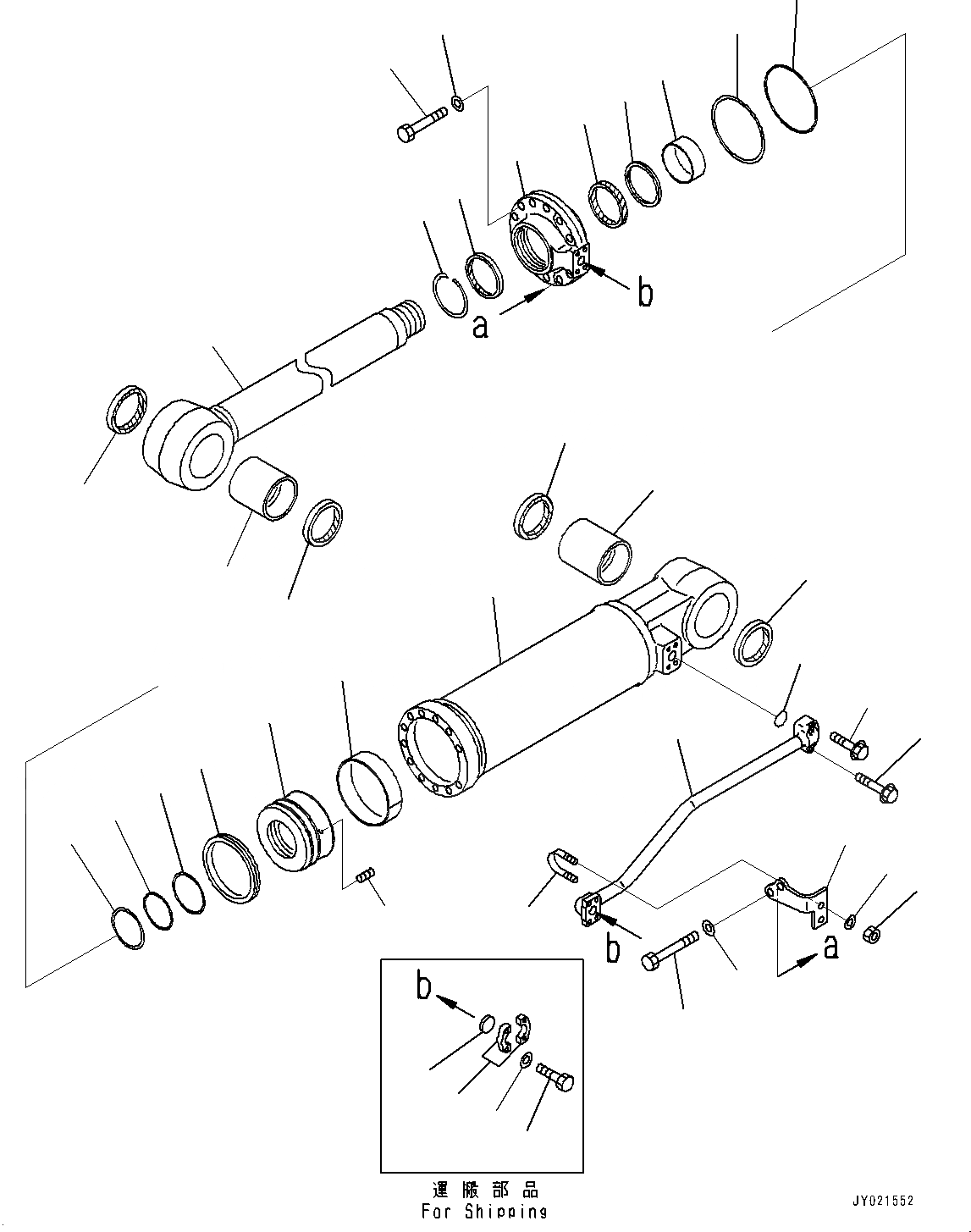 Схема запчастей Komatsu D275A-5R - РЫХЛИТЕЛЬ, ЦИЛИНДР ПЕРЕКОСА, ЛЕВ. (№-) РЫХЛИТЕЛЬ, ДЛЯ РЕГУЛИР. DIGGING ANGLE МНОГОСТОЕЧН. РЫХЛИТ.