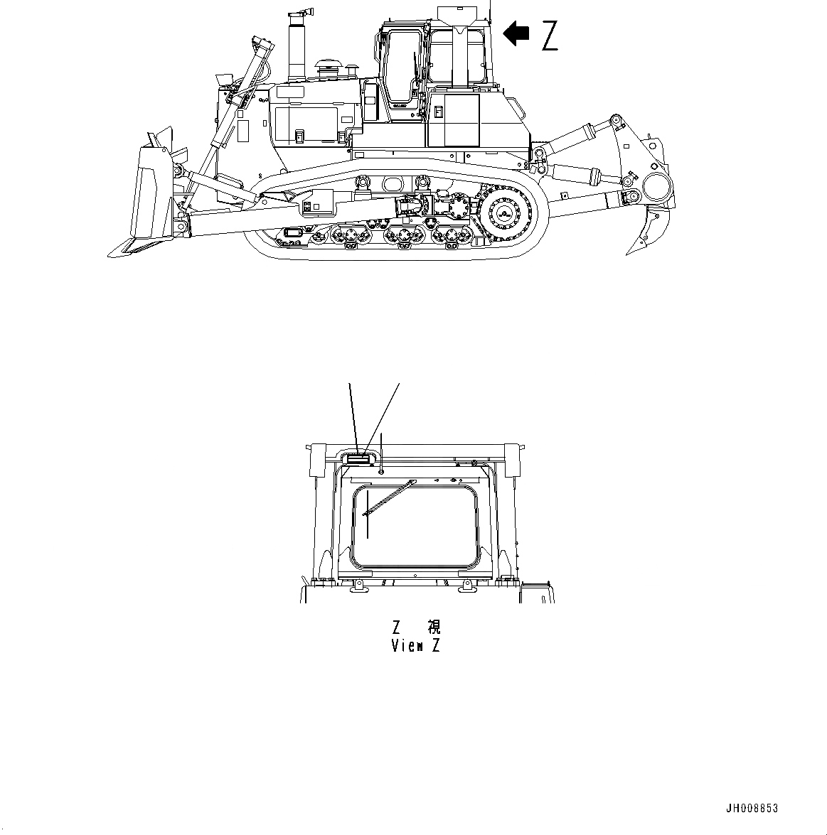 Схема запчастей Komatsu D275A-5R - ROPS/FOPS ПЛАСТИНА (№-) ROPS/FOPS ПЛАСТИНА, КИТАЙ