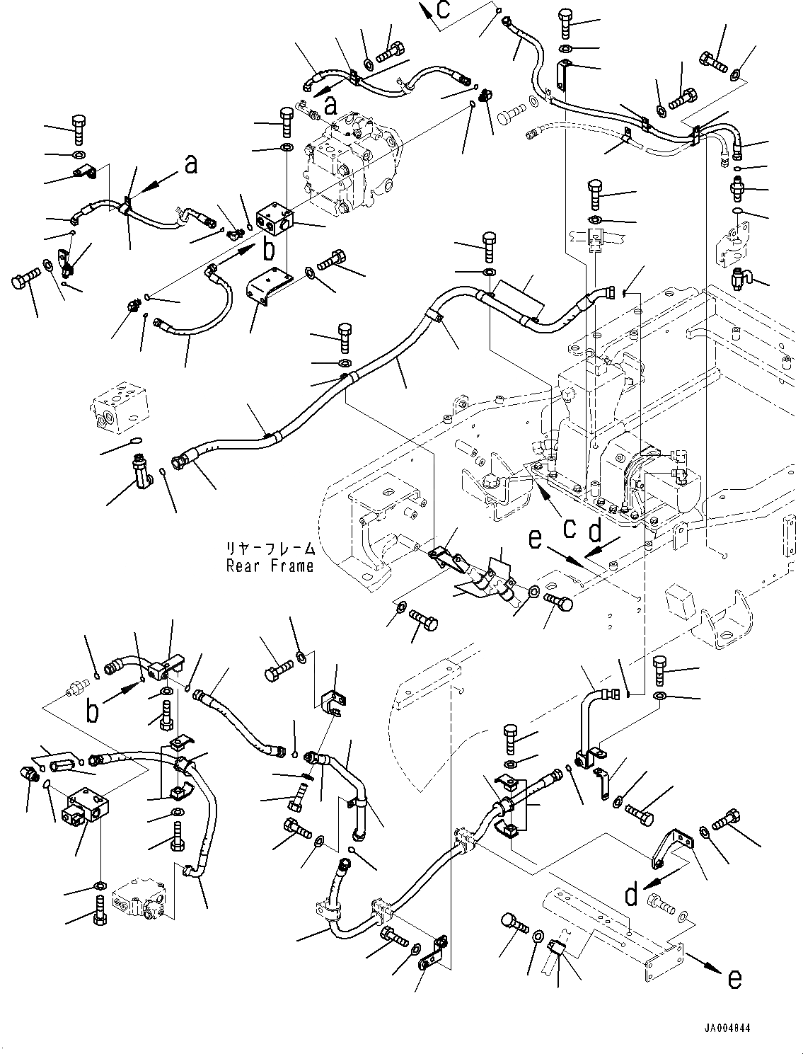 Схема запчастей Komatsu GD555-5 - НАКАЧИВАНИЕ ШИН КОМПЛЕКТ, ТРУБЫ (№-8) НАКАЧИВАНИЕ ШИН КОМПЛЕКТ