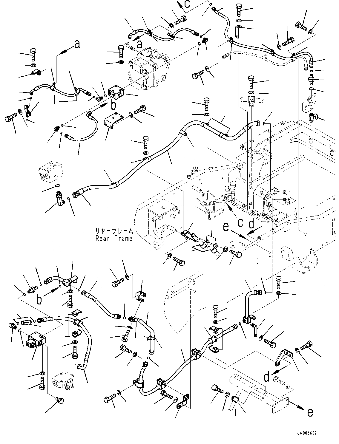 Схема запчастей Komatsu GD555-5 - НАКАЧИВАНИЕ ШИН КОМПЛЕКТ, ТРУБЫ (№9-) НАКАЧИВАНИЕ ШИН КОМПЛЕКТ