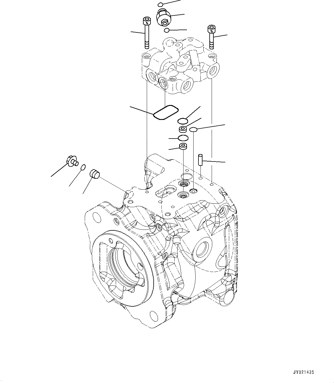 Схема запчастей Komatsu GD555-5 - ГИДР. НАСОС., РАБОЧЕЕ ОБОРУДОВАНИЕ И НАСОС РУЛЕВ. УПРАВЛ-Я (/) (№7-) ГИДР. НАСОС., С ЗАДН. МОСТ, бЛОК. ДИФФЕРЕНЦИАЛА ТИП